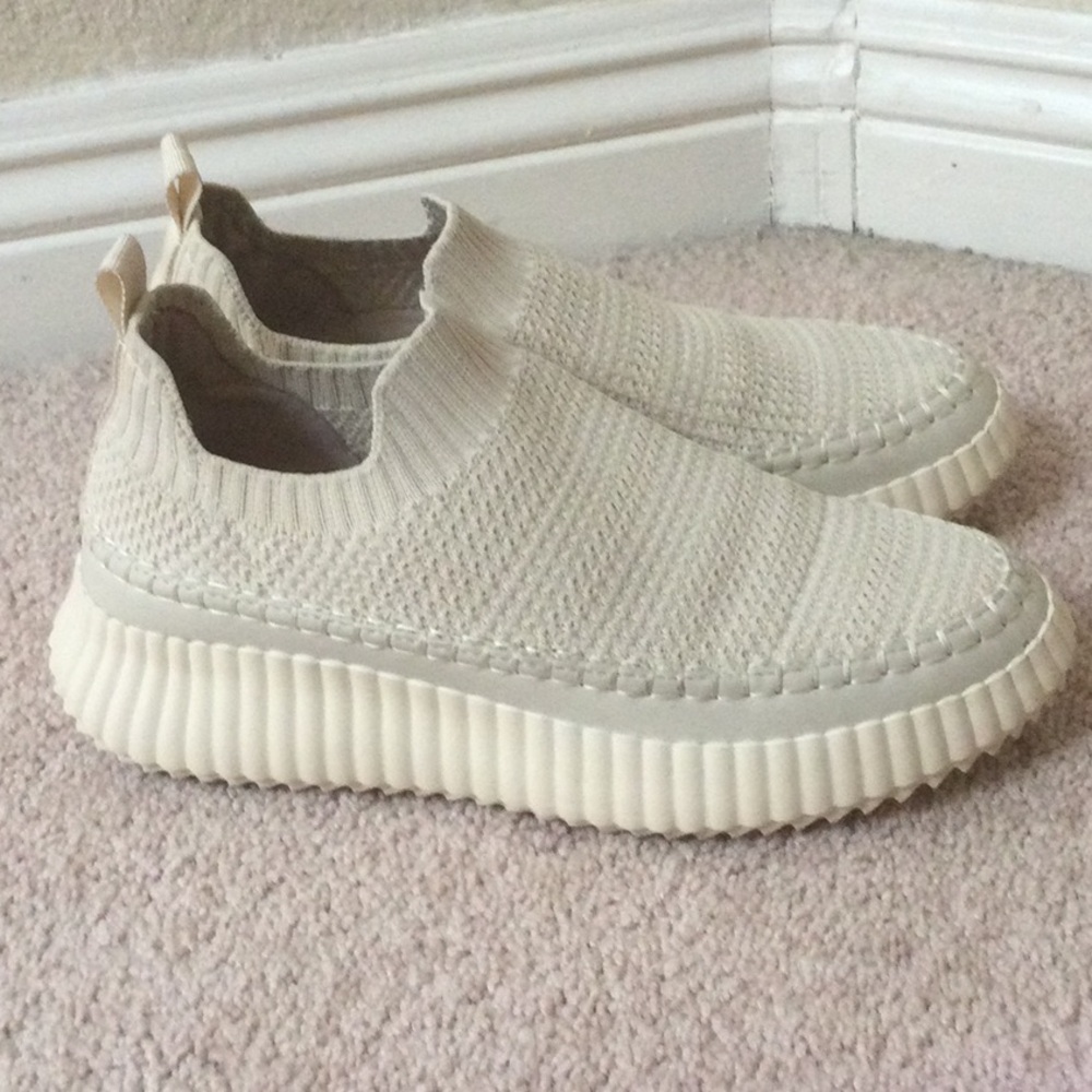 STEVE MADDEN Samarah-Beige-Slip on knit shoe - 8.5 - Picture 4 of 8